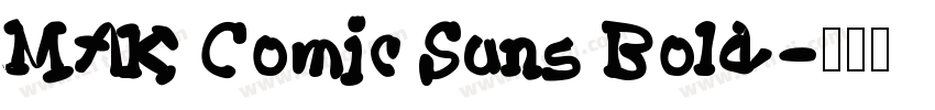 MAK Comic Sans Bold字体转换